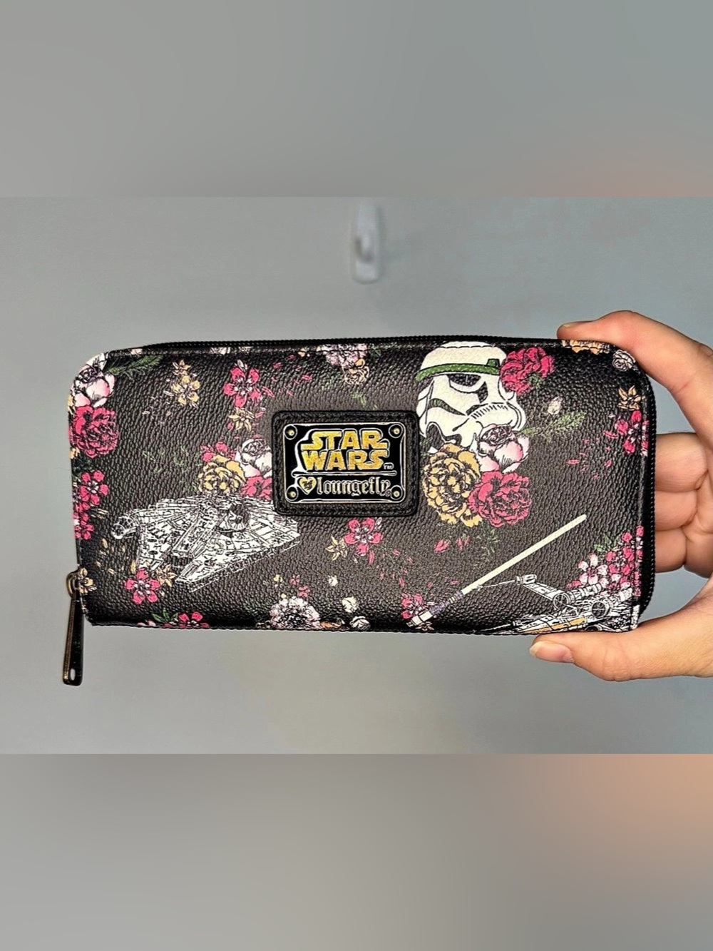 Loungefly Star Wars Rebel Alliance Floral Zip-Around Wallet